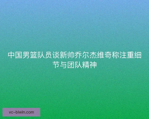 中国男篮队员谈新帅乔尔杰维奇称注重细节与团队精神